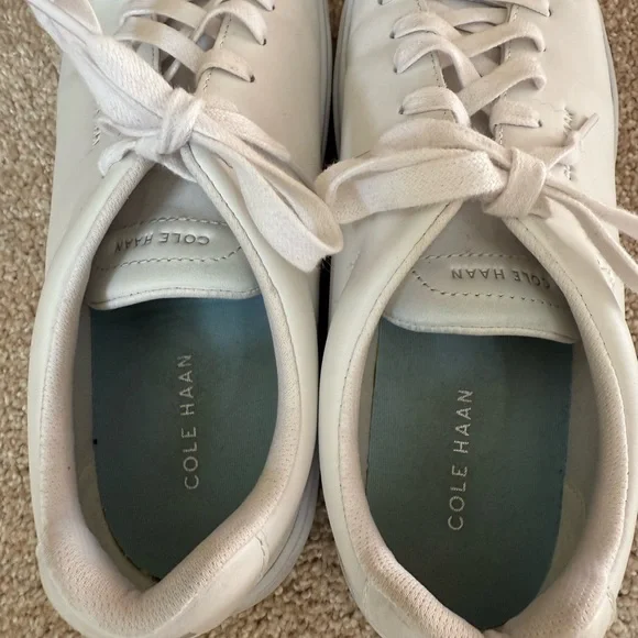 Cole Haan ladies White Leather Sneakers - Picture 5 of 8